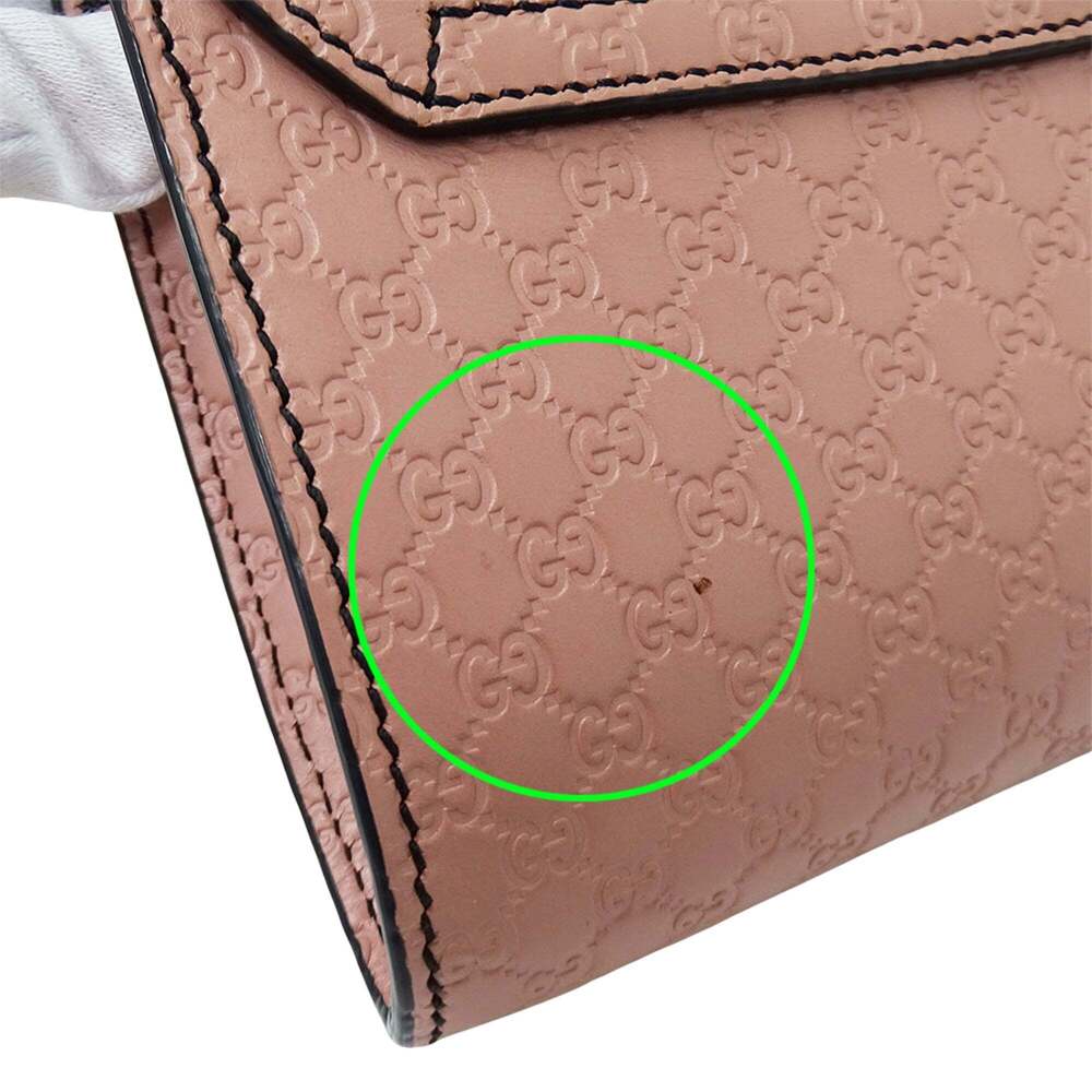 GUCCI Pink Leather Horsebit Shoulder Bag - Picture 12 of 14